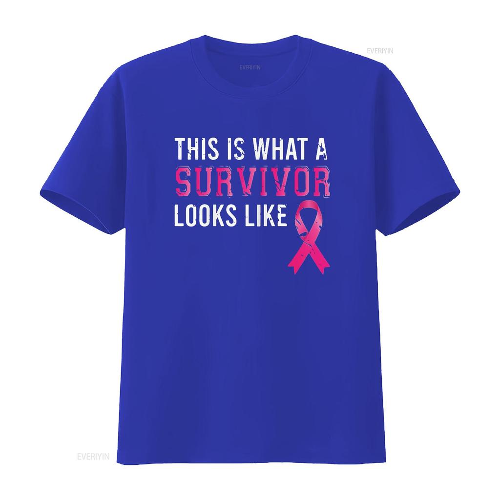 Cancer Survivor Women Breast Awareness T Shirt Black 2XL vintage Washed Stylish fashion Versatile Comfortable Breathable