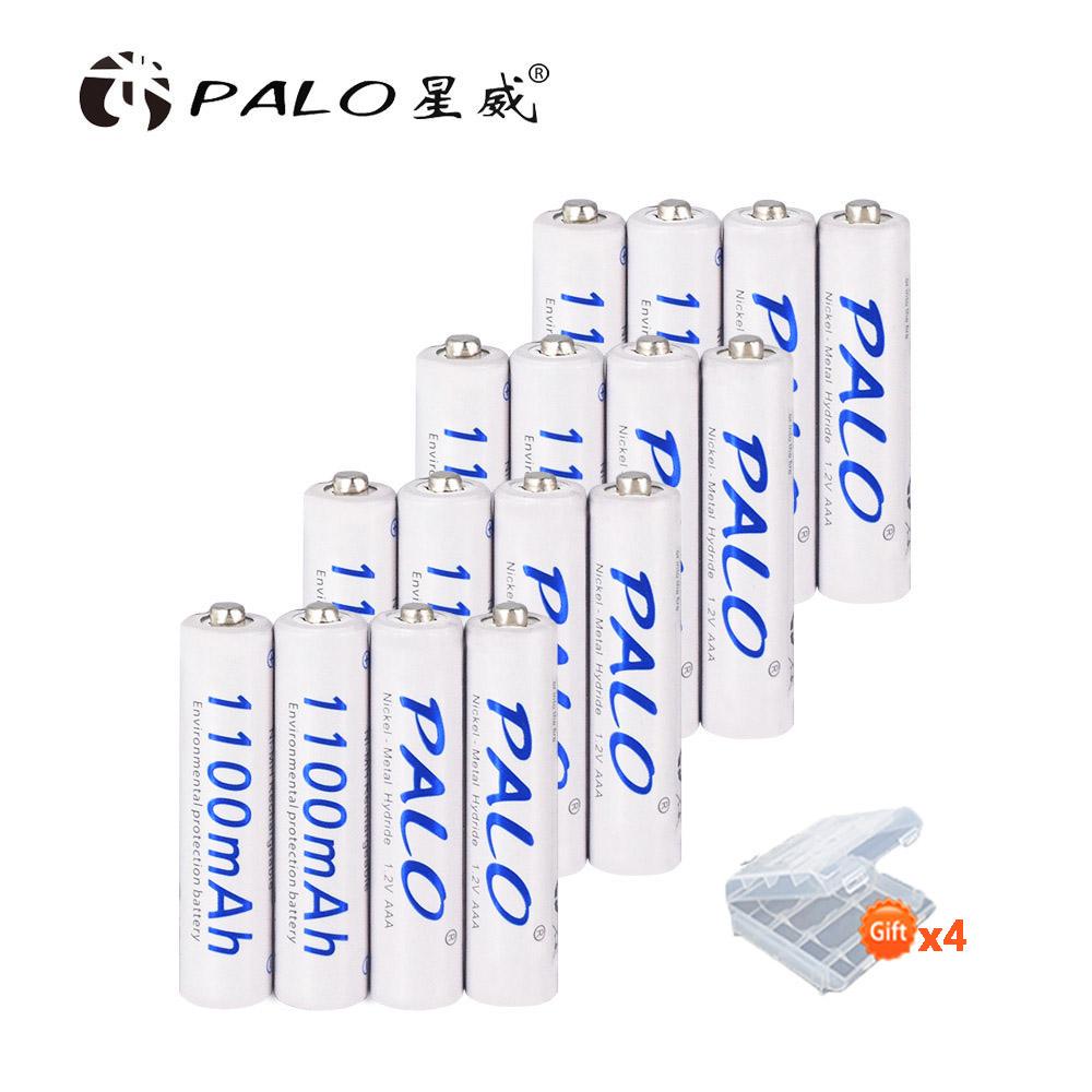 PALO 4-28 шт. 3A AAA аккумуляторная батарея Ni-MH 1,2 В 1100 мАч