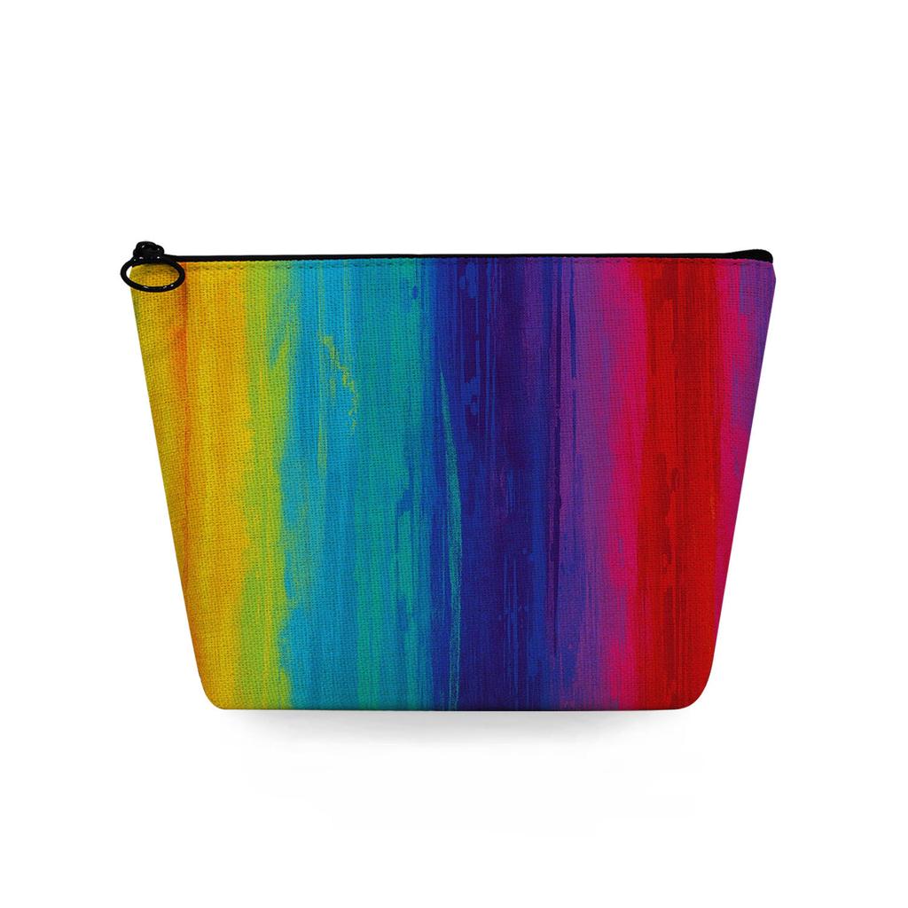 Женская косметичка с цветной текстурой, принтом, для организации туалетных принадлежностей, дорожный органайзер 6776