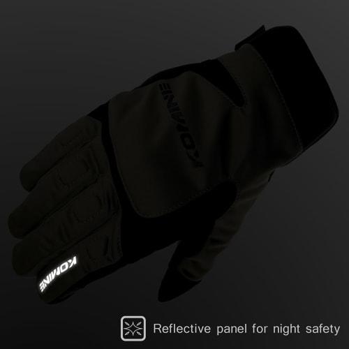 Komine GK-8014 Protective Winter Gloves Carthage Black L for Motorcycles
