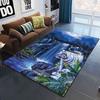 Art Domineering Tiger 3D Print Carpets for Living Room Bedroom Decor Carpet Soft Flannel Home Bedside Floor Mat Play Area Rugs
