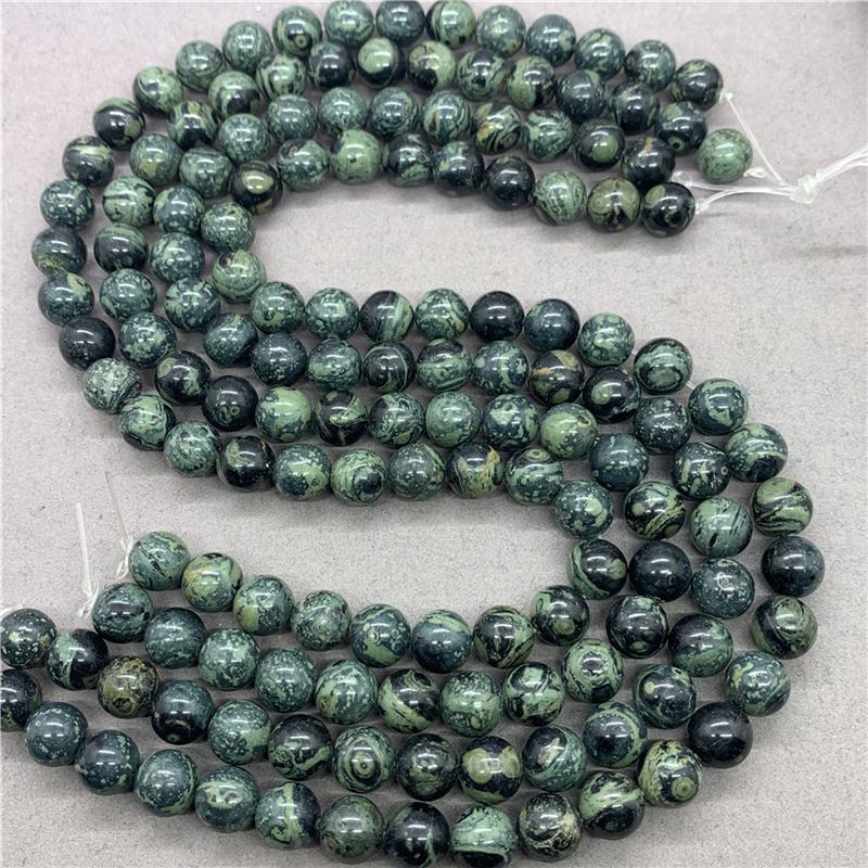 Натуральный драгоценный камень Круглый камень хризоколла свободные бусины для изготовления ювелирных изделий