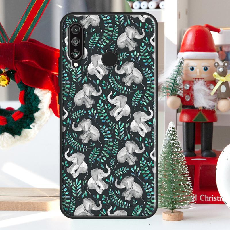 Cute Baby Elephant For Huawei Nova 5T 9 10 SE 7i 8i 11i 12i Y73 Y72 Y61 Y91 Y60 Y70 Y90 P20 P40 P30 Lite Case