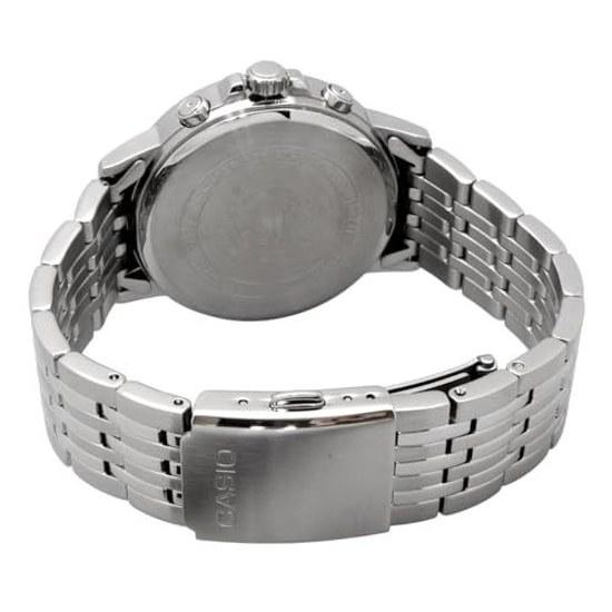 CASIO BESIDE Мужские кварцевые часы Сапфировое стекло Стальной браслет Многоосевой 24-часовой дисплей Черный Международная модель