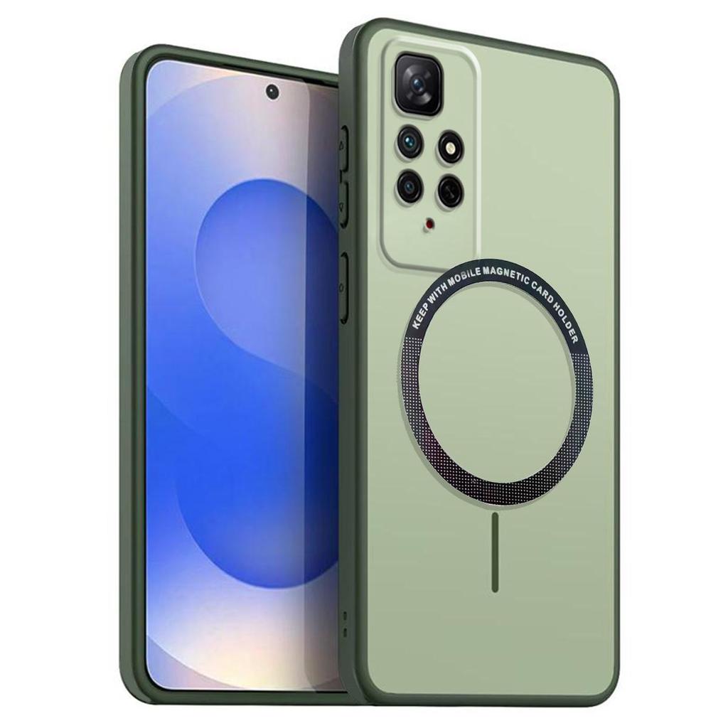 Матовый Полупрозрачный Магнитный Чехол для Телефона для Xiaomi Redmi 10 Мягкий ТПУ Чехол