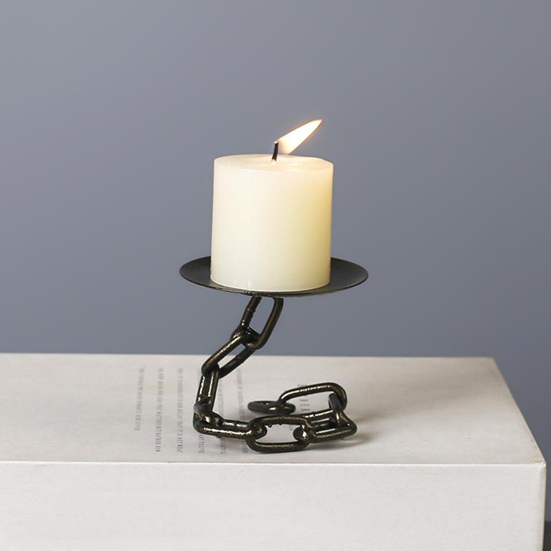 1 шт. Подсвечник-цепочка в виде бабочки из железа, подсвечник-цепочка, украшения для стола, предметы интерьера