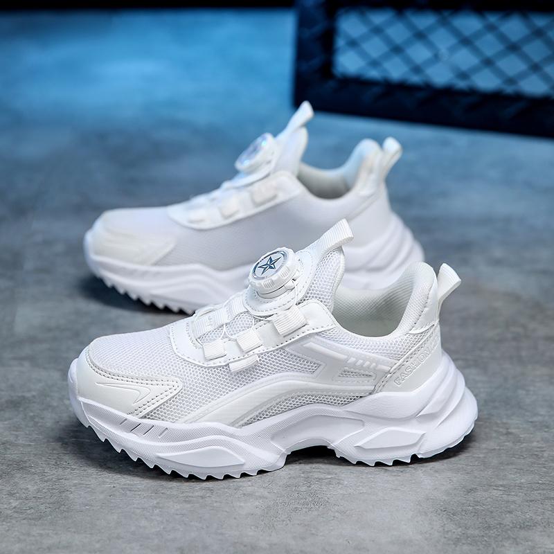 Детские трендовые удобные кроссовки для бега на мягкой подошве, студенческие модные повседневные дышащие спортивные кроссовки для мальчиков и девочек