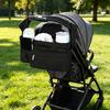 Stroller Storage Bag, for with Adjustable Straps, Waterproof Oxford Fabric Multi-Compartment Organize, for Baby Bottles Diapers Keys