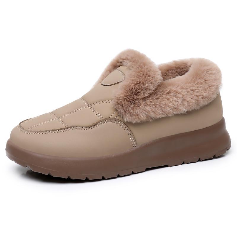 Обувь Женская хлопковая обувь Зимние женские короткие ботинки Холодостойкие и теплые хлопковые ботинки Универсальные женские ботинки Сноубутсы на одной педали