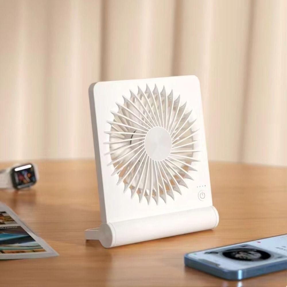 Folding Desk Fan Lightweight Ultra-thin Mini Fan Table Fan Small USB Fan Outdoor