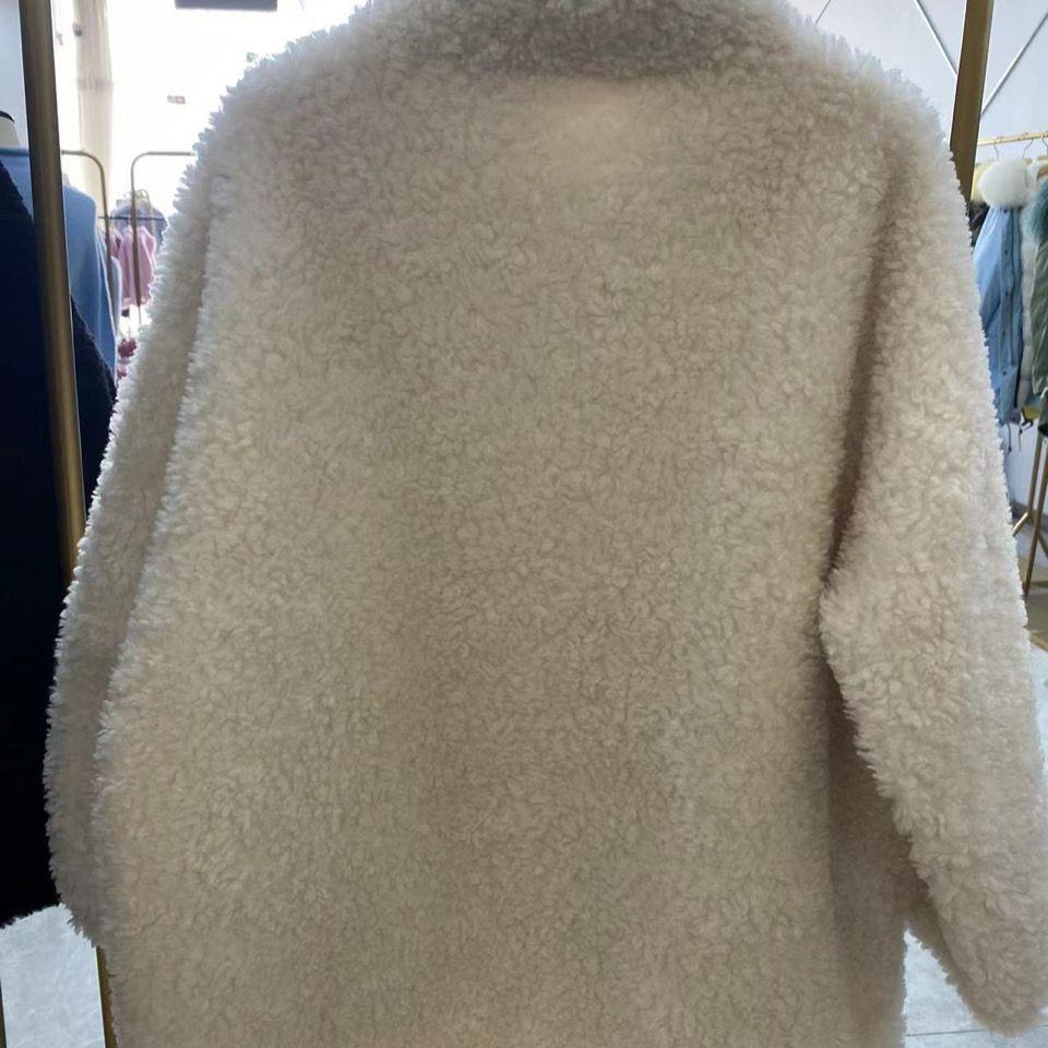 Осенне-зимняя домашняя двусторонняя куртка из кораллового флиса, женский флисовый утолщенный кардиган из короткого плюша