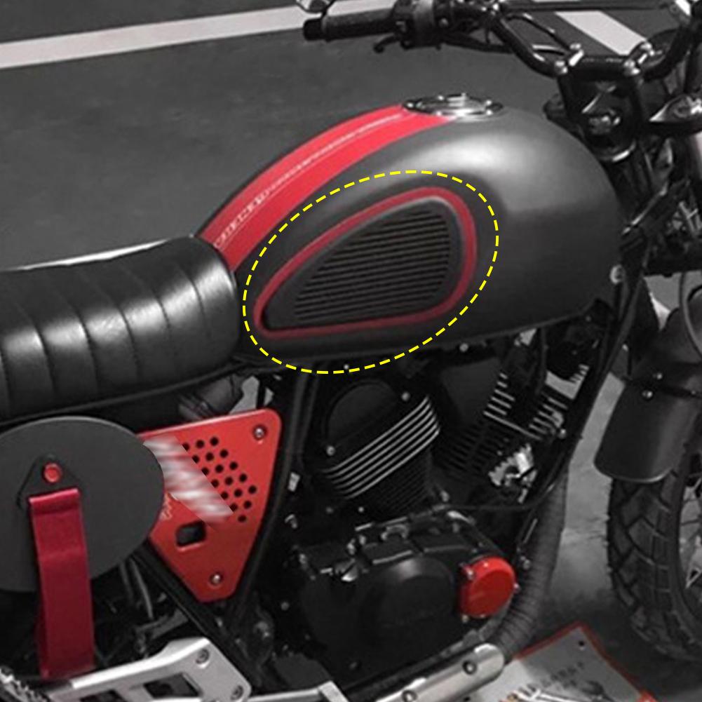 2 шт., мотоциклетный бак, наколенник, Ретро газовый топливный бак, резиновые наклейки, защитная накладка, оболочка, классическая часть