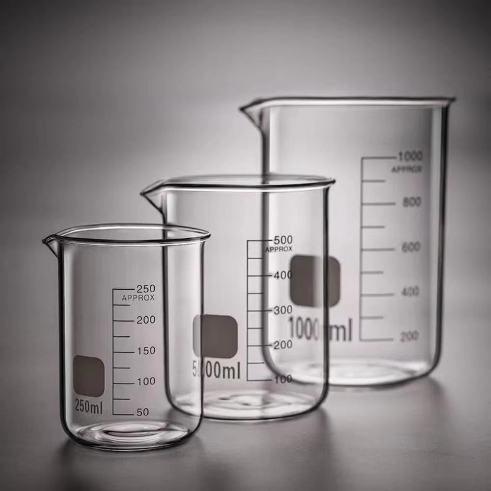 Стеклянный мерный стакан 50/100/150/250/500/1000 мл лабораторный стакан новый масштаб чашка кухонные принадлежности для выпечки