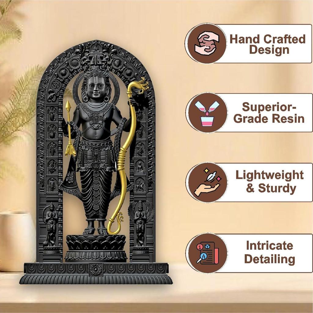 Shree Ram Lalla Murti/God Idols/Ayodha's Shree Ram Statue/Home Decor/Decorative Items for Living