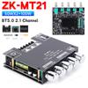 ZK-MT21 канал Bluetooth 5.0 CS8673E 2.1 сабвуфер усилитель плата 50 Вт*2 +100 Вт мощность аудио стерео усилитель плата басовый усилитель AUX