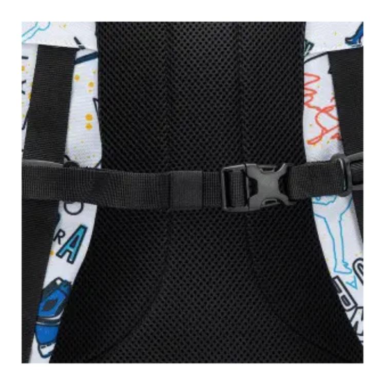 Jordan Colorful Graffiti Print Backpack Large Unisex backpack White JD2533200AD-005