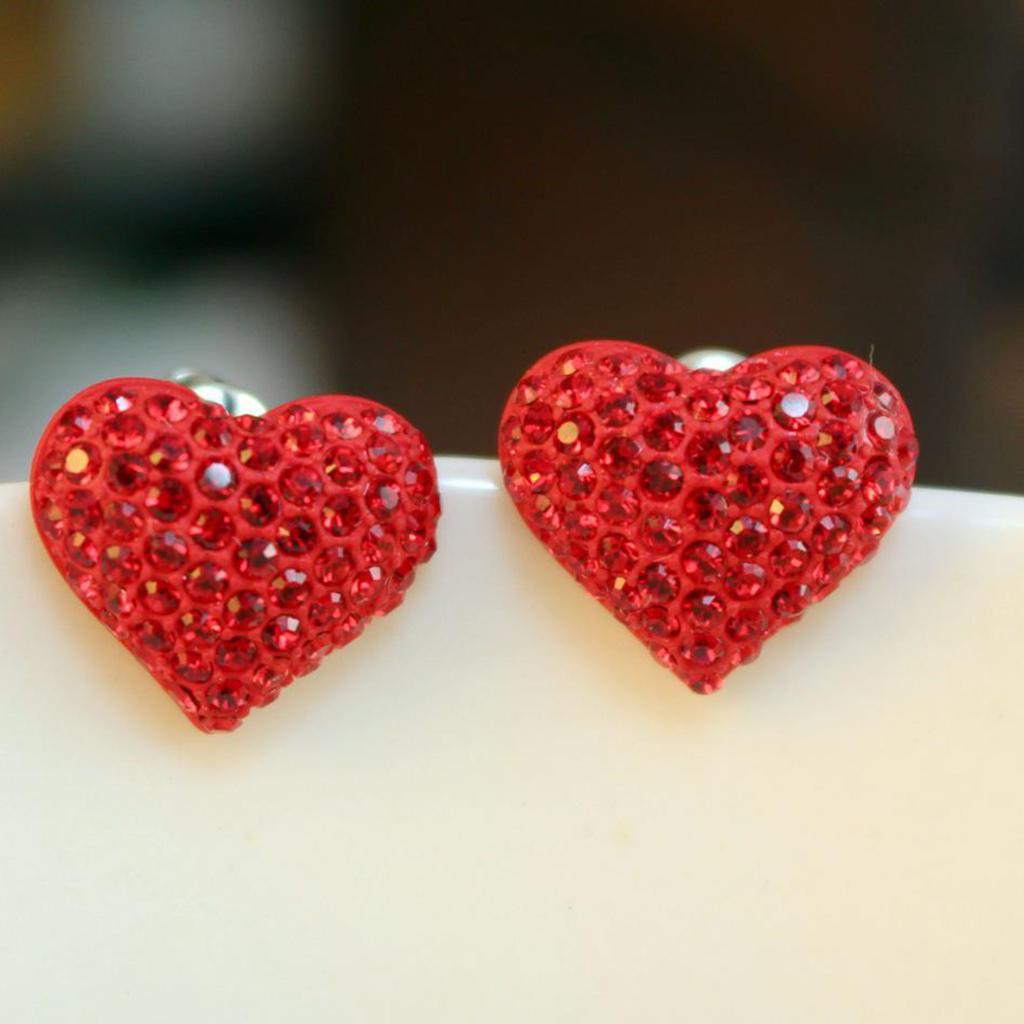 Стразы в виде сердечка. 50 шт. 12 мм