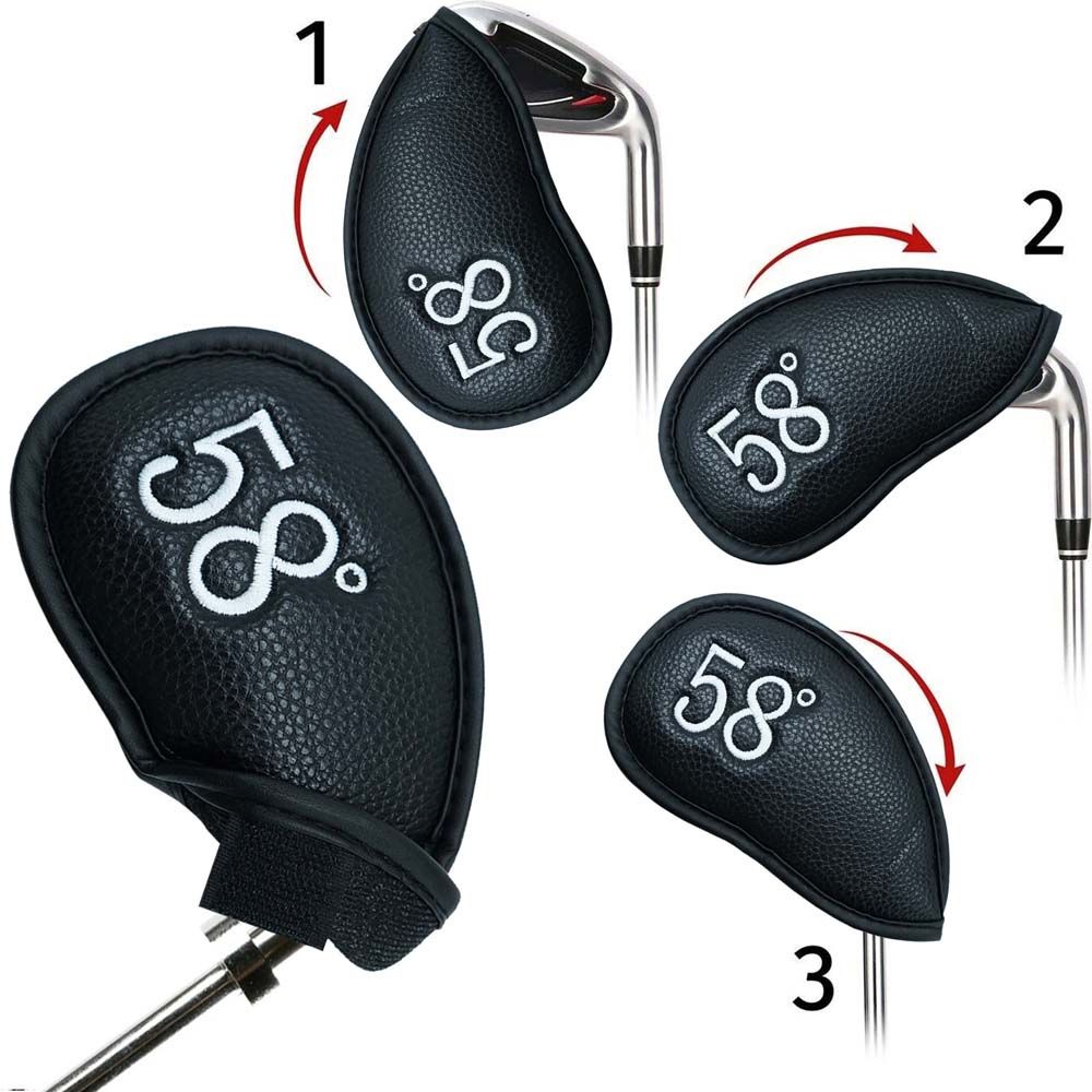 With Number Design Magic Tape Golf Club Cover Spider Head Cover Golf Iron Headcover Golf Headcovers
