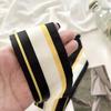 Woman Skinny Silk Scarf 90cm*6cm Long Hair Strip Silk Ribbon Small Neck Scarves Kerchief Lady Bag Handle Ribbon Scarf Tie