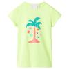 Fluorescent Yellow T-shirt for Children 92/104/116/128/140