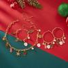 Snowflake Christmas Necklace And Earrings Set With Alloy Accents For Seasonal Gift