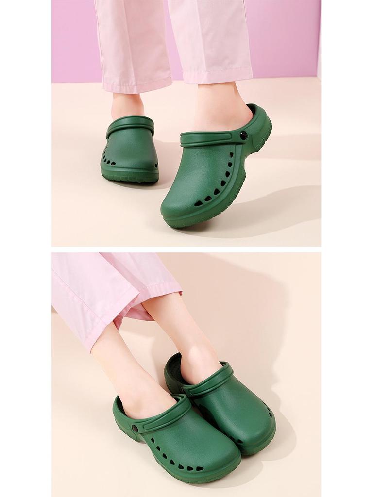 Нескользящие хирургические сабо из ЭВА с закрытым носком для мужчин и женщин - Дышащие, с мягкой подошвой, Идеальны для медицинского персонала