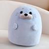 Furry Plush Seal Plush Toy Stuffed Down Cotton Fat Round Animal Sea Lion Doll Sleep Pillow Cushion Gifts