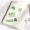 Lucky Clover Green Plant Element DIY Hand Account Stickers for Students Stationery Phone Shell Material Decoration Poster