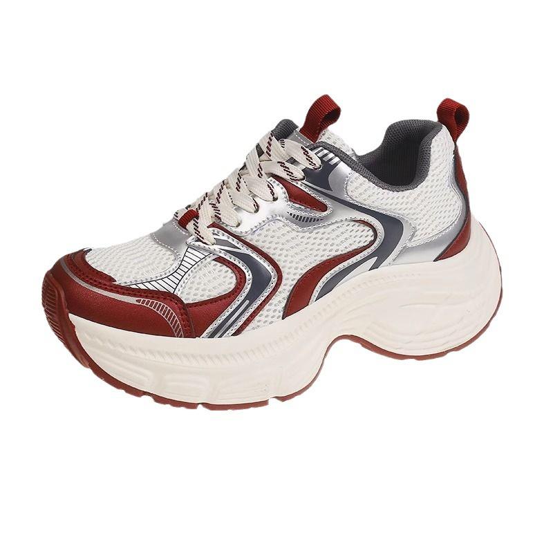 Платформенные кроссовки dad shoes ранняя осень повседневные женские туфли супермягкие увеличивающие рост спортивные туфли для альпинизма нескользящие и износостойкие