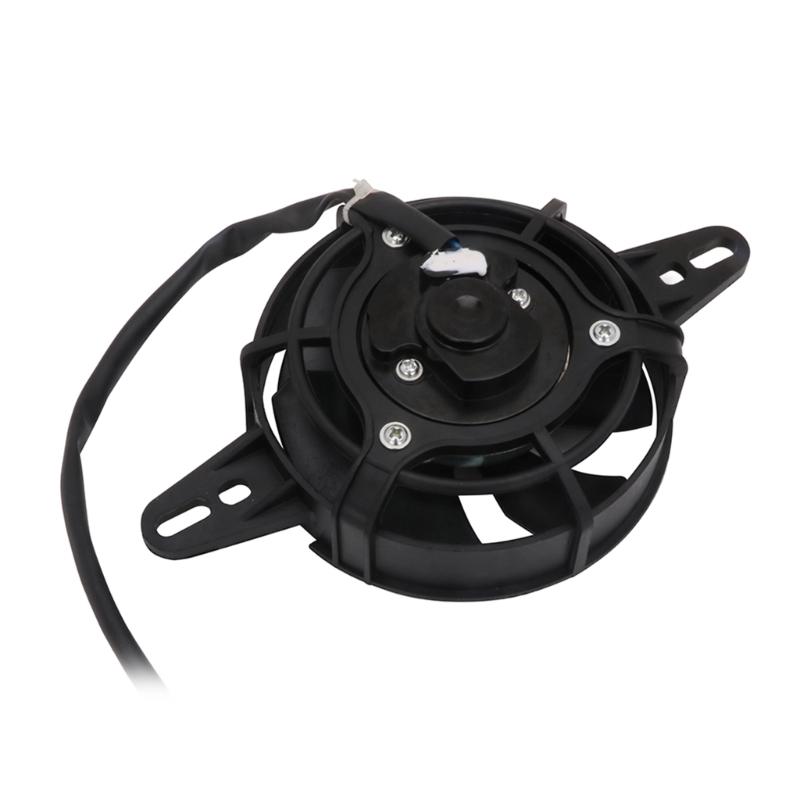 Мотоциклетный масляный радиатор, водяной охладитель, электрический радиатор, вентилятор охлаждения, простая установка, пластиковый фитинг для 150-250cc