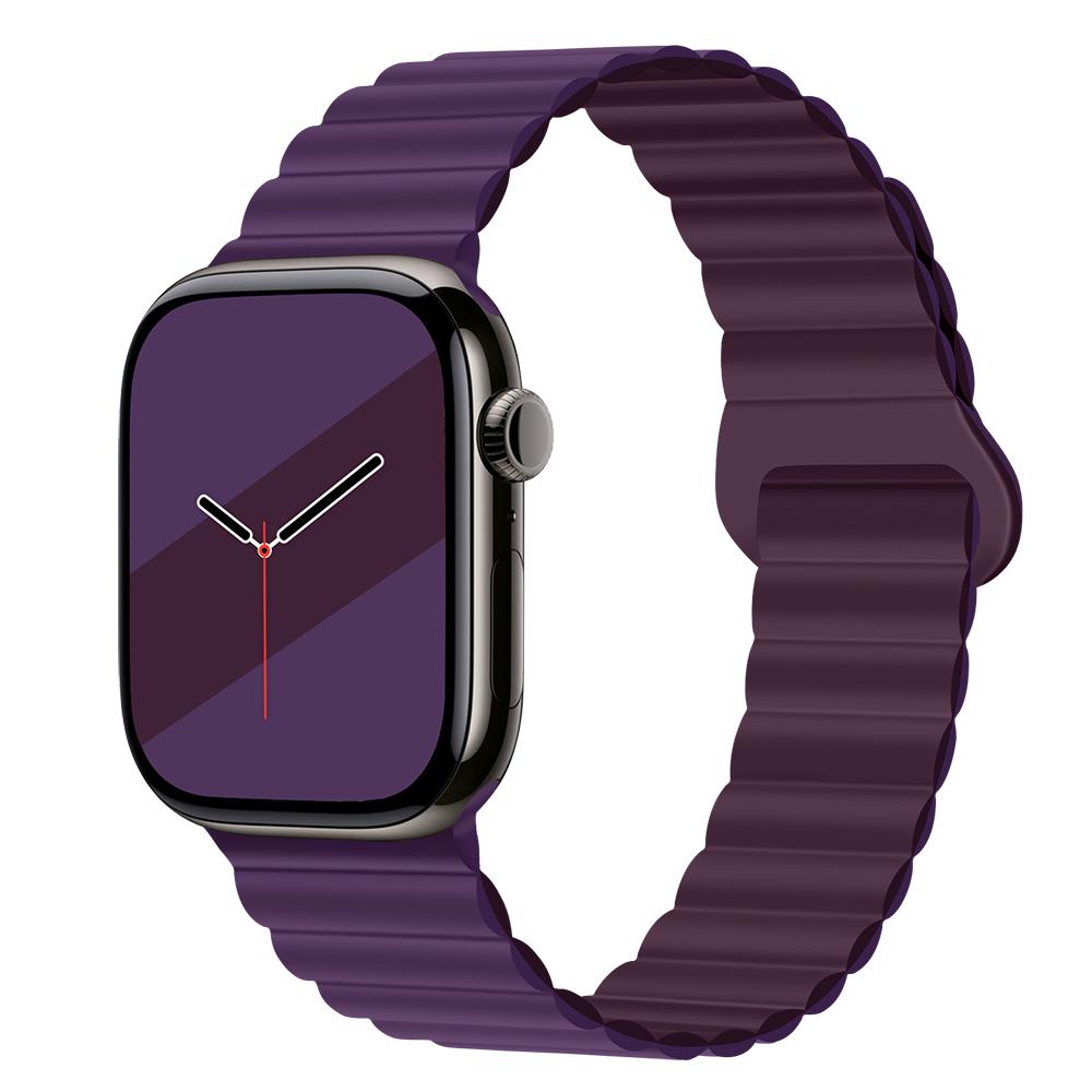 Силиконовый магнитный ремешок для Apple Watch 11 10 46мм 42мм Ultra 3/2 49мм Спортивный браслет iWatch 9 8 7 6 5 4 SE 45мм 44мм 41мм