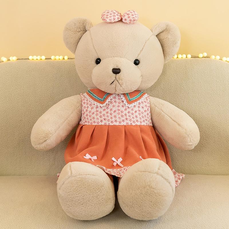 Couple Teddy Hug Bear Large Press Doll A Pair Of Plush Toys For Girls As Valentine's Day Birthday Gifts