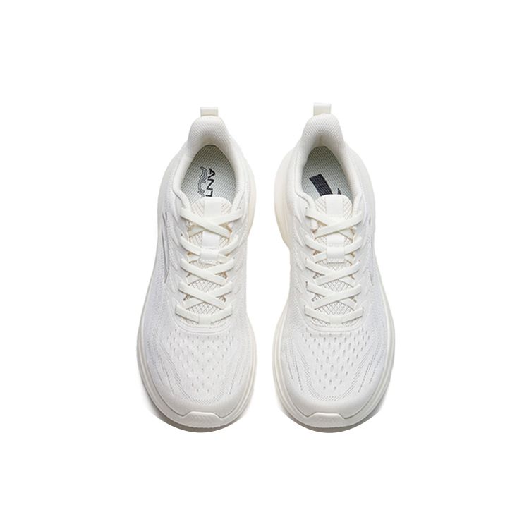 Anta Удобные амортизирующие нескользящие прочные низкие кроссовки для бега мужские кроссовки цвета слоновой кости и белого цвета 112225571-5