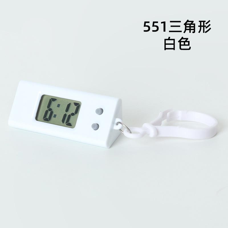 Портативный электронный брелок-часы Мини карманные овальные подвесные часы Цифровой настольный дисплей времени и даты Необходимые предметы домашнего обихода