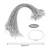 100pcs Flexible Ornament Hanger Strings Tangle-Free Snap Fastener Cord Ties  Christmas