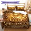 Apollo, the sun god Pattern Bedding Quilt Set Quilt Cover Pillowcase Home Decoration Birthday Gift (1 * duvet cover + 2 * pillowcase, without core)