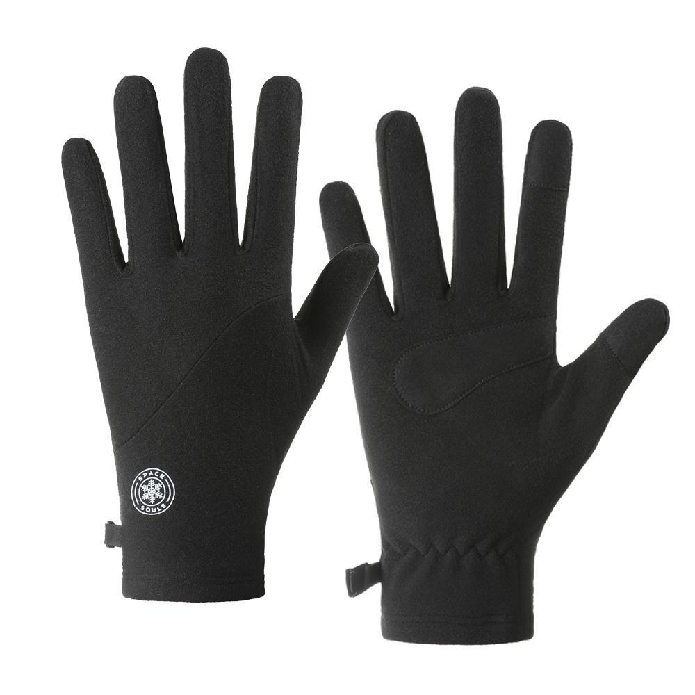 Winter Warm Ski Glove Lining Soft Touch Screen Gloves Unisex Outdoor Cycling Running Gloves Lady Cold-proof Gloves