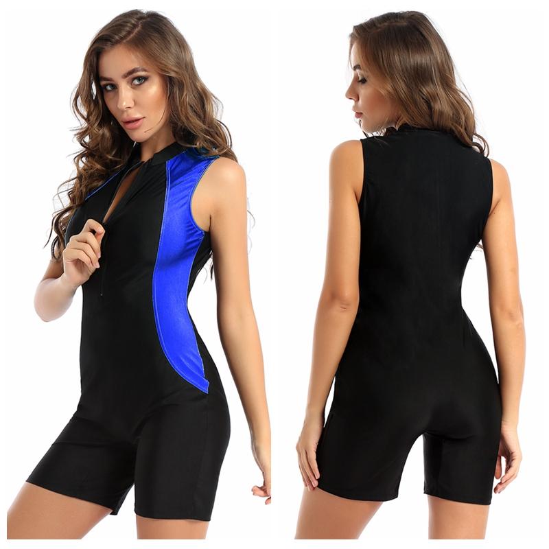 Женский цельный купальник с круглым вырезом без рукавов, купальные костюмы, купальные костюмы