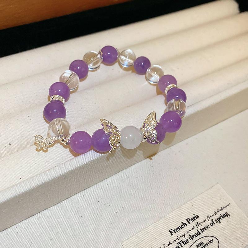 Natural Stone Bracelets Sweet Dopamine Pearl Baroque Bracelets Simple Collarbone Chain Fashionable Temperament Accessory