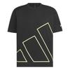 Short Sleeve Big Logo Black Men's Must-Have T-Shirt, (TB752, JZ1668)