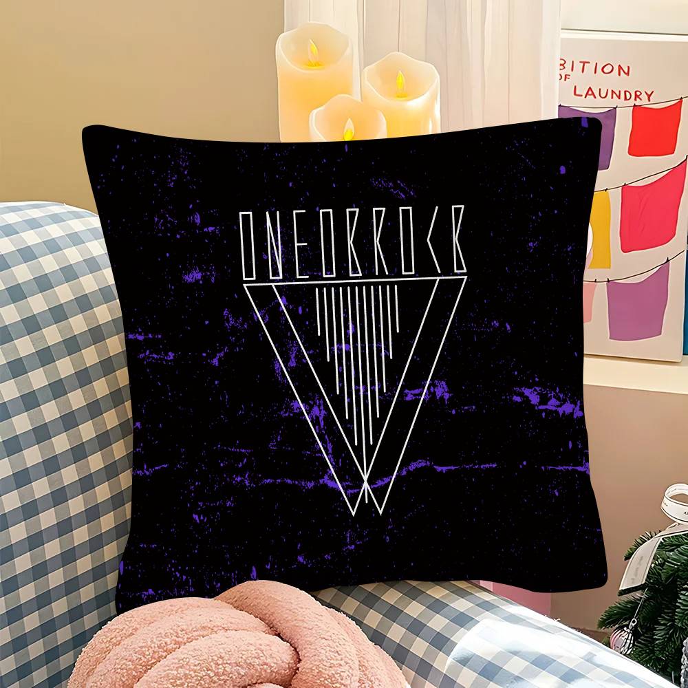 pc ONE OK RROCK Logo Pillow Case Fashion Square Pillowcase Bedroom Sofa Room Ins Decoration Leisure