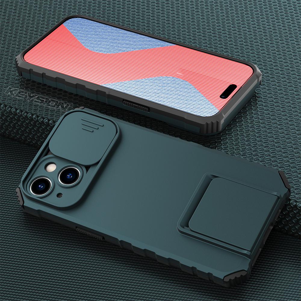 KEYSION Противоударный чехол для iPhone 15 Pro Max 15 Plus, защита слайд-камеры, чехол для телефона с подставкой для iPhone 14 13 12 11 Pro