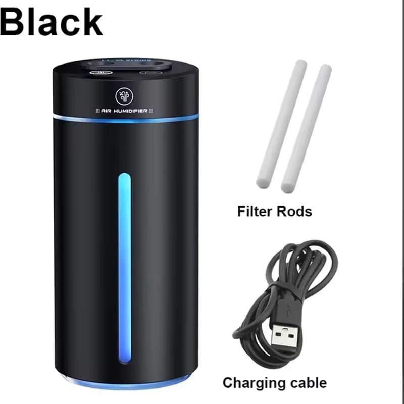 Освежитель воздуха для автомобиля USB-перезаряжаемый ароматерапевтический увлажнитель воздуха Мини-диффузор эфирных масел Аксессуары для салона автомобиля Легкий аромат стойкий