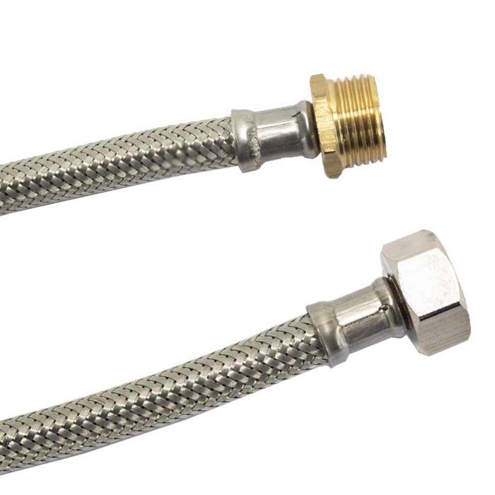 Flexible Sanitaire Inox 1/2 Pouce 2000mm Panzerschlauch DVGW – Protection et Hygiène pour l'Eau