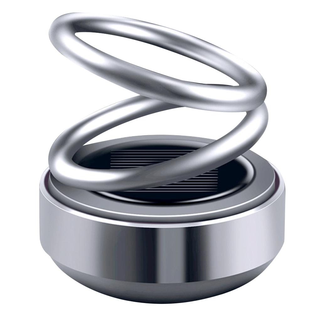 Автомобильные освежители воздуха на солнечной энергии, кинетический молекулярный нагреватель, вращающийся воздухоочиститель с двойным кольцом, парфюм, украшения для автомобиля