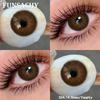 FUNSACHY 1 Pair Blue Color Contact Lenses for Eyes Big Size Natural Lenses Beautiful Pupils Cosmetics Brown Color Lens Gray Lens