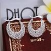 Charm Pure 925 Silver Earrings Women Engagement Jewelry Noble Beautiful Fashion Solid Party Earring Jewelry
