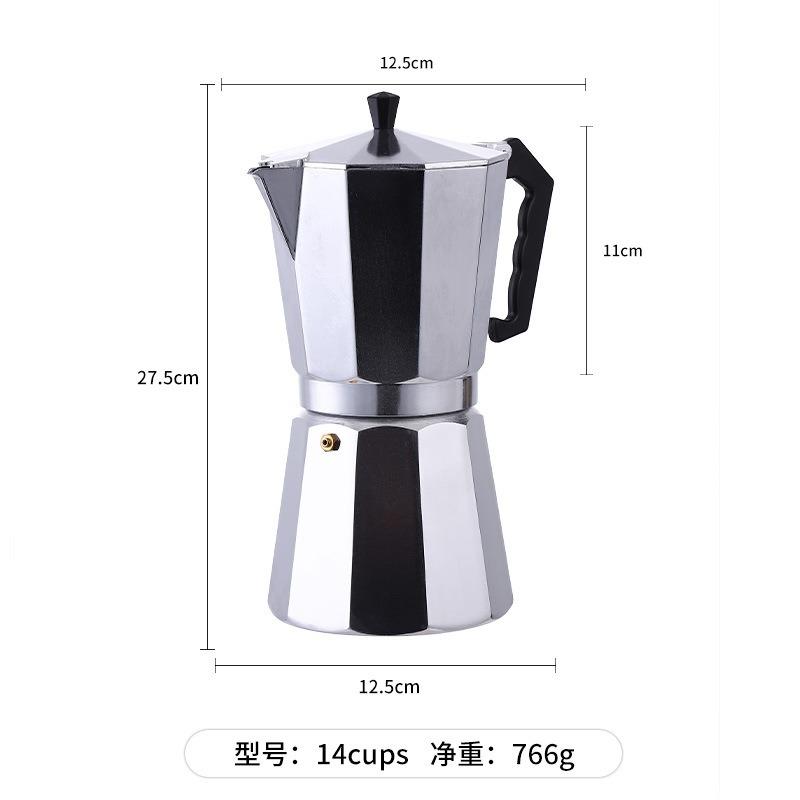 Стильный европейский набор кофейных принадлежностей - итальянская алюминиевая кофеварка Moka + аксессуары для эспрессо для любителей кофе