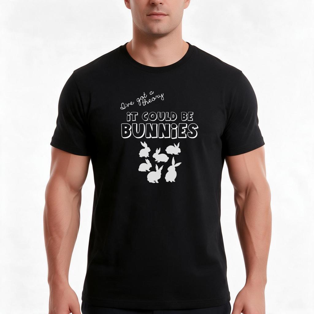 It Could Be Bunnies Tshirt Summer Casual Cotton Tee Oversized Streetwear Tops Vintage Graphic Print Loose Fit Short Sleeve