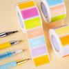 500-Piece Roll Waterproof Color-Coded Index Tabs - Vibrant Durable Sticky Labels for Organizing, Personalized Name Tags